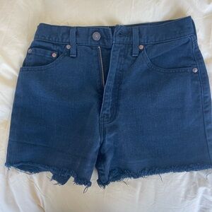 Levi's Black Jean Shorts